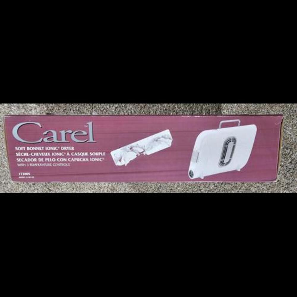 Carel Soft Bonnet Hair Dryer Appears Complete W/ Box Model 173005 Tested Working - Picture 4 of 15